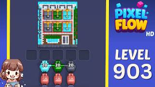 Pixel Flow Level 903 Solution Walkthrough