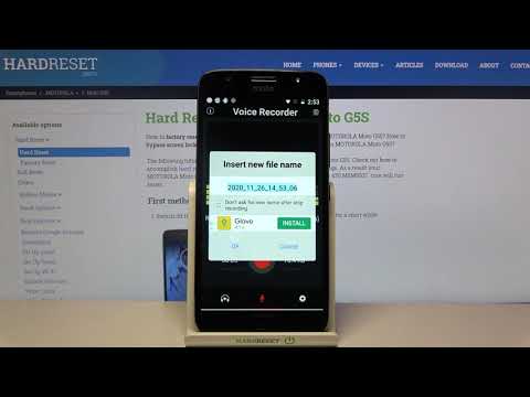 How to Record Sounds with Motorola Moto G5S Plus - Operate Voice Recorder