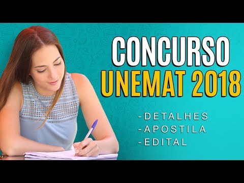Concurso UNEMAT 2018 - Edital, Inscrição e Apostila