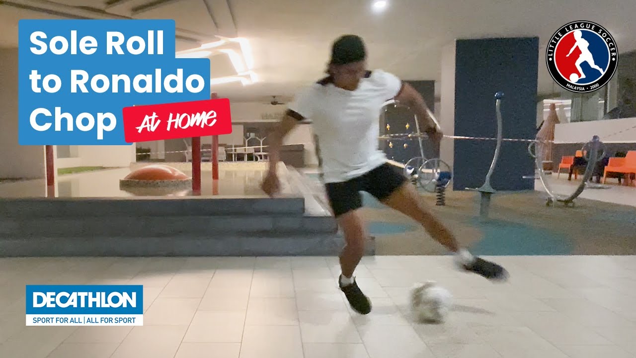 Sole Roll Chop Turn like Ronaldo! | Little League Essential Skills