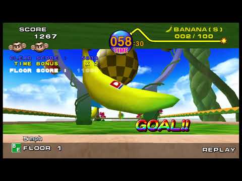 Super Monkey Ball (Widescreen Hack) - Beginner (1080p 60fps)
