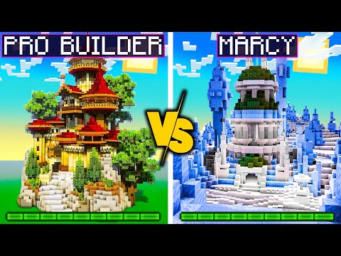 MARCY vs PRO BUILDER nella GARA DI COSTRUZIONE SU MINECRAFT