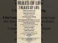 7 Rules Of Life Inspection Quotes Shorts