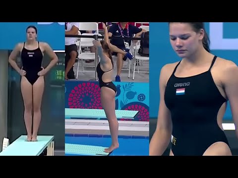 QQQsports - Daphne Wils form Netherlands - 1m Springboard European Diving Championships - #diving