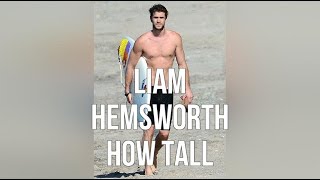 Liam Hemsworth How Tall