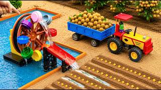Top Most Creative DIY Tractor & Water Wheel Irrigation System For Mini Farm 🚜💧 | HP Mini