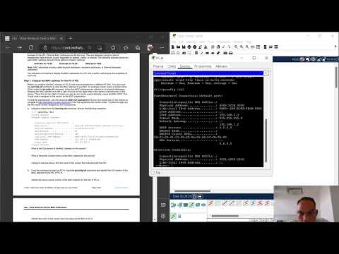 Netacad 7.2.7 View Network Device MAC Adresses