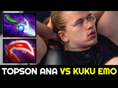 TOPSON ANA vs KUKU EMO — Mid Mirana vs Ethereal Blade Rubick 7.32b Dota 2