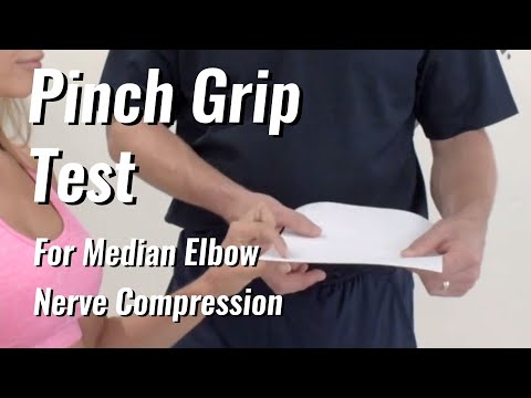 Pinch grip test for median nerve compression
