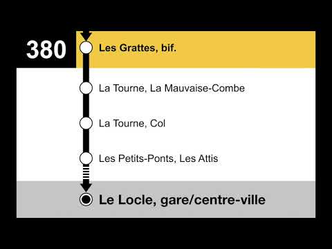 annonces CarPostal - 380 Neuchâtel - La Tourne - Le Locle