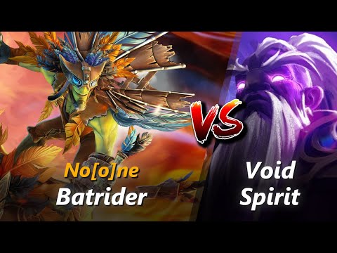 How to Batrider mid vs Void Spirit (feat. No[o]ne) | First 10 minutes
