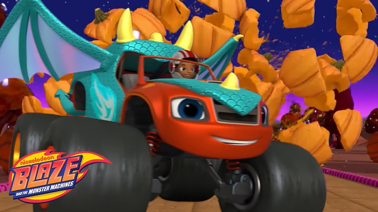 Halloween Dragon Blaze Pumpkin Smash! 🎃 | Blaze and the Monster Machines