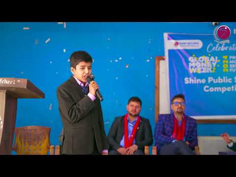 Shine Public Speaking Contest- Madhav Kharel