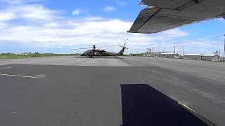 preview picture of video 'Army comes to Tangier, VA (KTGI) for training flight and lunch.'