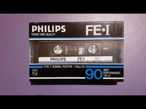 PHILLIPS FE-1 cassette from 1984 unwraping