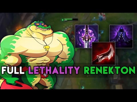 SoloRenektonOnly | FULL LETHALITY RENEKTON! (LoL Best Moments)
