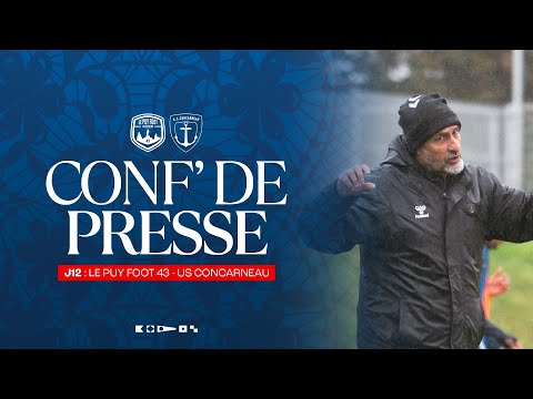 J12 | Press Conference: Le Puy Foot 43 - US Concarneau