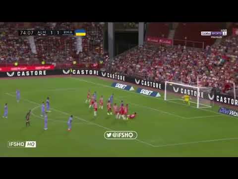 David Alaba First touch of the season leads to a wonderful free kick goal against Almeria