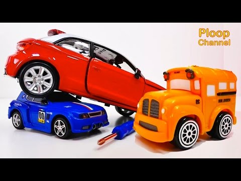 NEW Bussy & Speedy AUDI A1 Construction - Bburago Toy Cars for Children.Stories for Kids