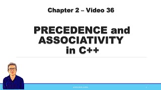 Download the video "Precedence and Associativity of Operators in C++ | C++ Tutorials for beginners | with Programs"
