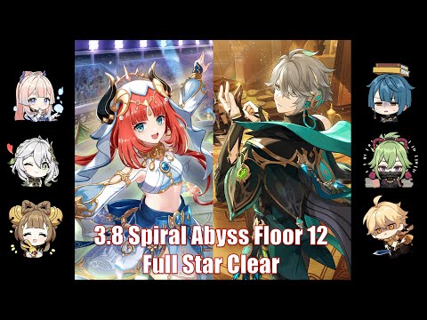[Genshin Mobile] C0 Nilou Bloom & C0 Alhaitham Hyperbloom | 3.8 Spiral Abyss Floor 12 Full Stars