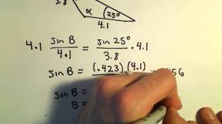 Side Angle Side for Triangles, Finding Missing Sides/Angles, Example 2