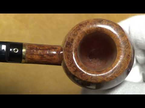 Pipa Ser Jacopo Fiammata Zaffiro con vera in oro - Bent Apple - SJ223