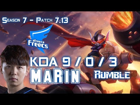 AFs MaRin RUMBLE vs KLED Top - Patch 7.13 KR Ranked