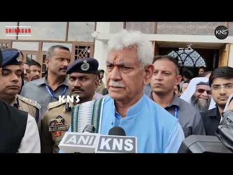 I had come here ( Dargah Hazratbal) to see arrangments so that poeple can celebrate the festival of brotherhood happily. Administration has  tried to make best arrangements. Religious leaders played an important role in Nasha Mukht J&K Abhiyan: LG #manojsinha_  speaks to reporters on the sidelines of his visit to Hazratbal Dargah.