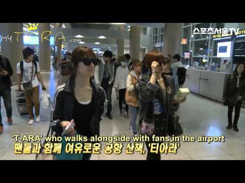 [MYT-ARA SUBS] 130425 T-ARA back to Korea from Nihao Taiwan M! Countdown
