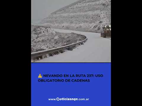 Suspendieron el tránsito en la Ruta Nacional 237 entre Piedra del Águila y Collón Curá