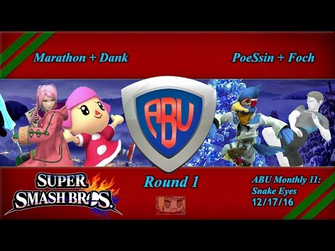 ABU 11: Marathon + Dank vs. PoeSsin + Foch - SSB4 Doubles