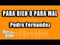 Pedro Fernandez - Para Bien O Para Mal (Versión Karaoke)
