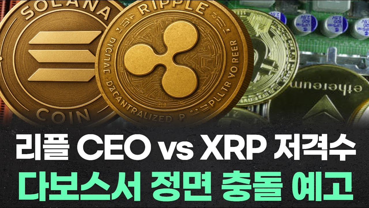 리플 CEO vs XRP 저격수 다보스서 정면 충돌 예고