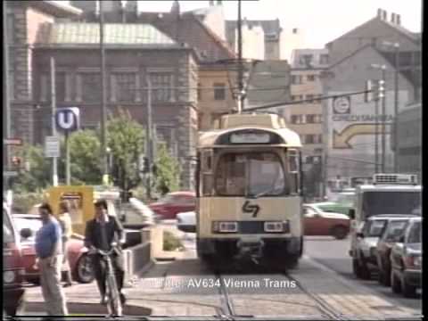Vienna Trams in Kärntner Ring/Oper in June 1987