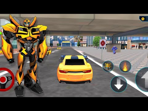Optimus Prime Multiple Transformation Jet Robot Car Game 2020 - Android Gameplay #1