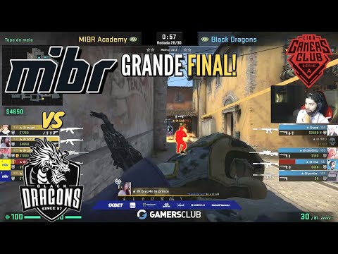 GRANDE FINAL!! - MiBR ACADEMY VS BLACK DRAGONS MP1 | GC SERIE A - CSGO HIGHLIGHTS | NAK feat LIMINHA