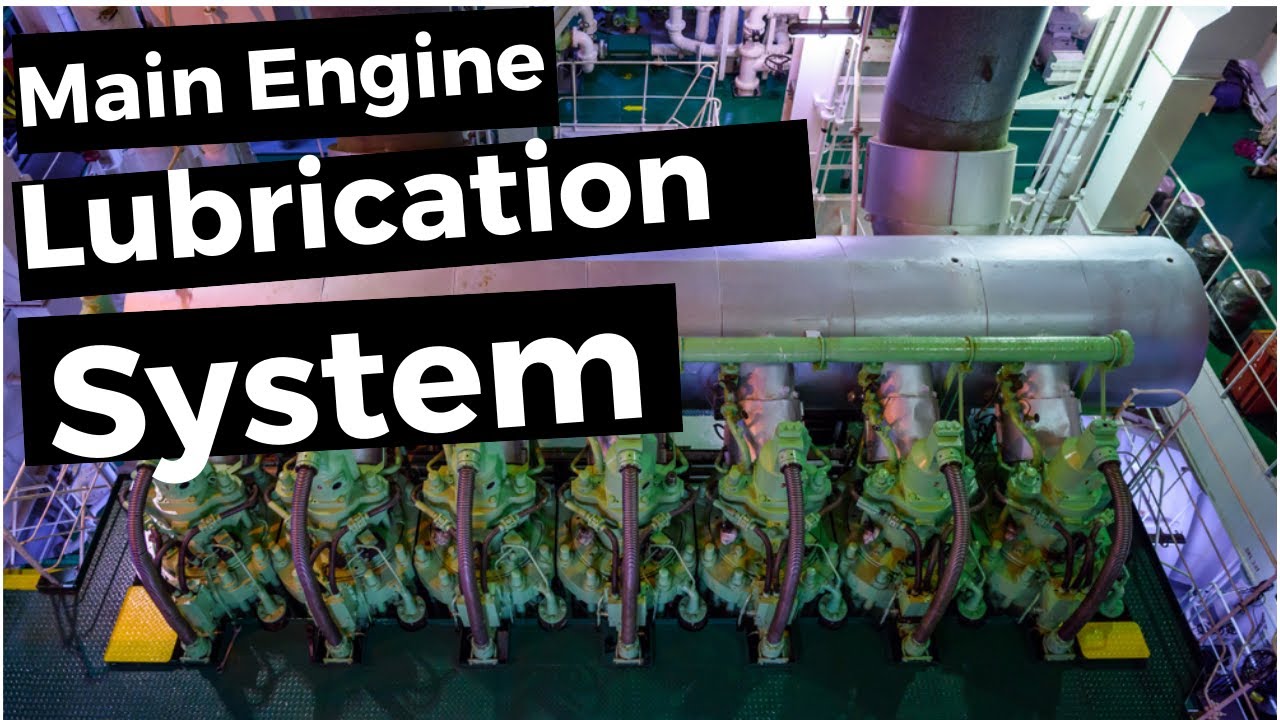Main Engine Lubrication System #marineengine #lubrication #lubeoil