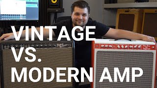 Video thumbnail for 3 Minute Demo: Vintage vs. Modern Boutique Amp (1964 Fender Deluxe Reverb vs. Tone King Imperial) by Cody Jung