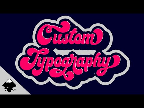 Make a custom typography design in inkscape | Inkscape tutorial # 8