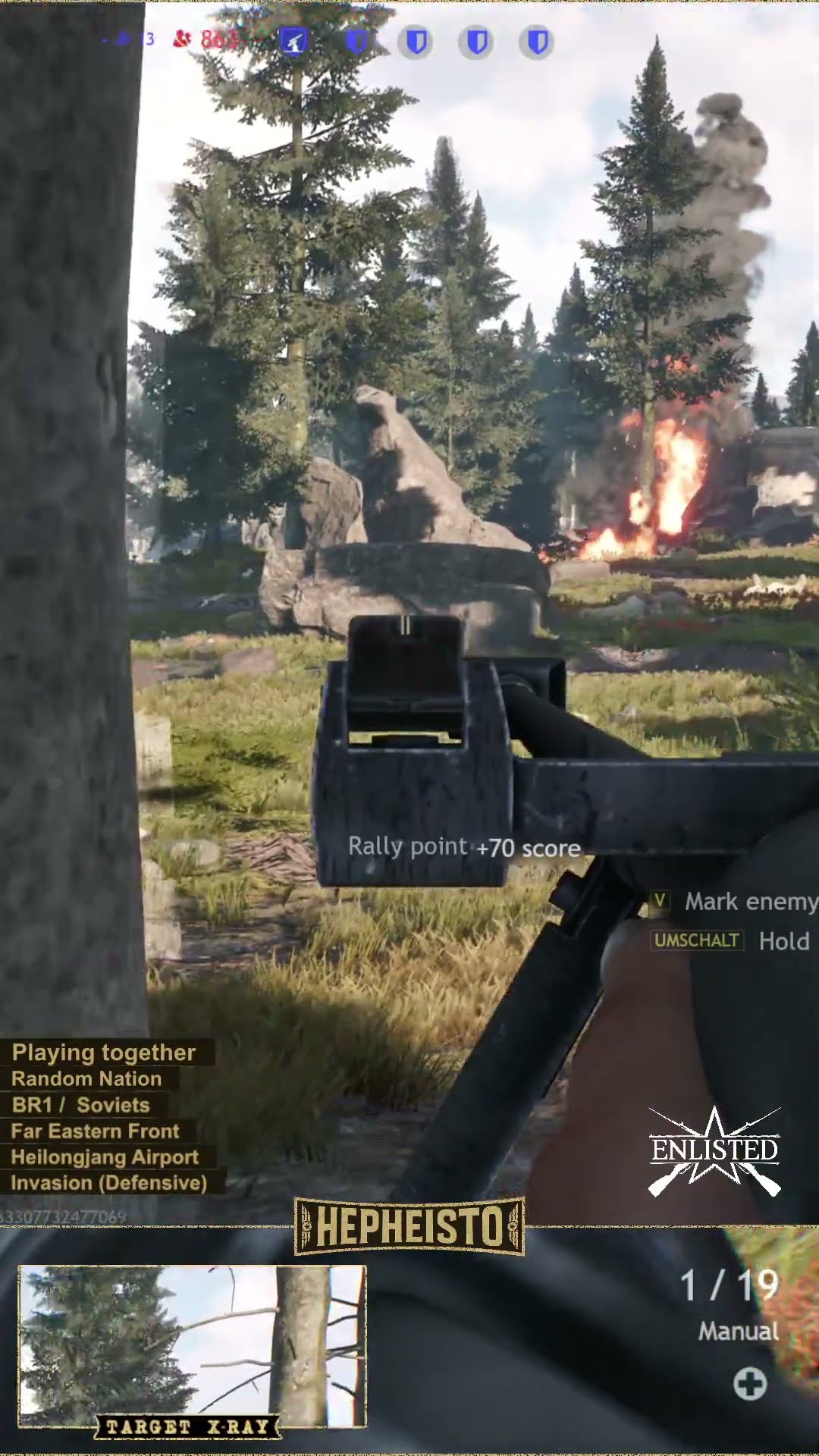 Anti Tank Gunner eliminates two soldiers with one shot of his PTRD-41