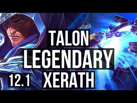 TALON vs XERATH (MID) | 2.9M mastery, 10/1/5, 6 solo kills, Legendary | JP Challenger | 12.1