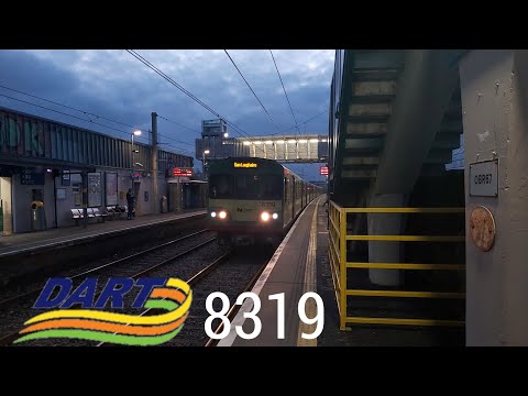 Ride Onboard IÉ DART class 8300 no. 8319 from Booterstown to Dún Laoghaire 1/5/2022.