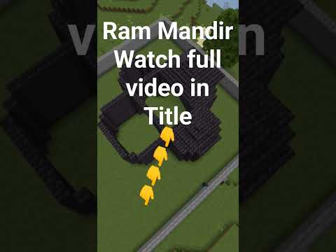 Ultimate Ram Mandir Build Tutorial in Minecraft!