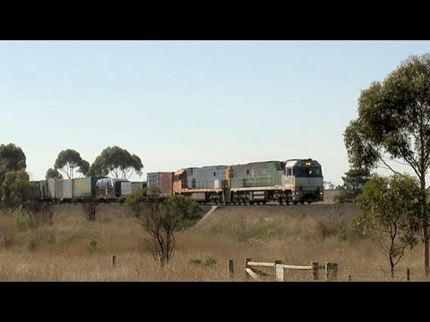 Pacific National Container Freight Train  - PoathTV Australian Railways & Railroads