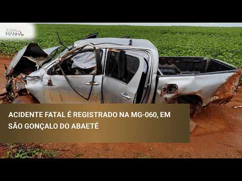 Acidente fatal é registrado na MG-060, em São Gonçalo do Abaeté