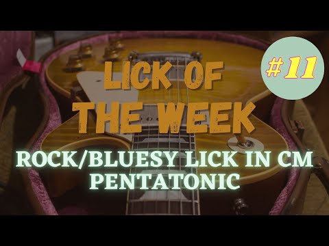Lick of the Week #11 - Rock/Bluesy lick in Cm Pentatonic | Vintage Guitar Nerds