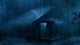 Stormy Night Ambience with Torrential Rain & Massive Thunder ⚡⛈ Thunderstorm Sounds for Sleep
