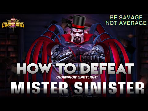 How to defeat Mister Sinister (Uncollected) Fully  Breakdown - Marvel Contest of Champions