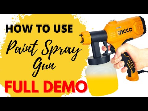 How To Use Paint Sprayer | Beginner Tutorial How to Set Up and Use Ingco Paint Spray Gun